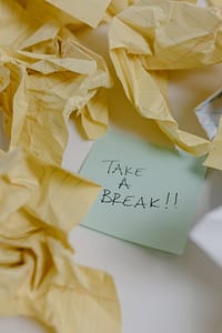 Take a break note
