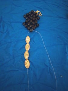 More cream beads
