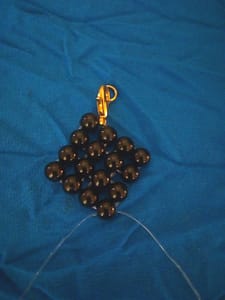 Shape formed for the beads