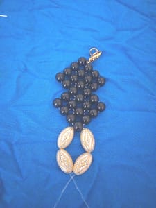 Cream beads and black beads photos