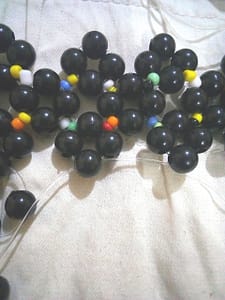 Adding one black bead