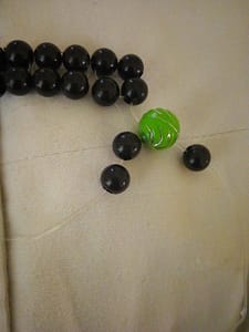 2 beads each thread