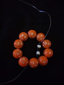 Black and white beads