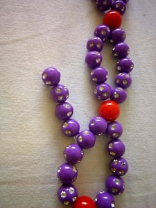 Adding four beads 