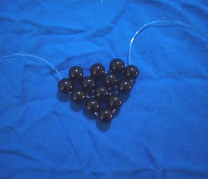 The beads are now ascended