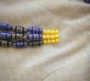 Final pattern of the bead necklace 