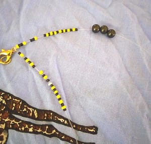 Beads of a necklace 