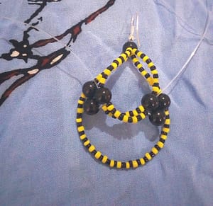 Finished earrings 